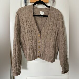 Hnm cable knit cardigan